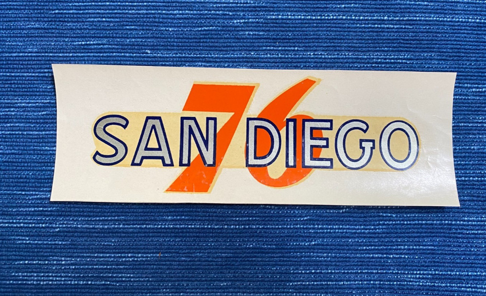 VTG Union 76 Oil San Diego California Decal Gas Station Travel Souvenir